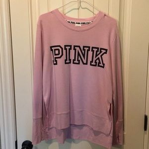 PINK pink sweatshirt sz large cute
